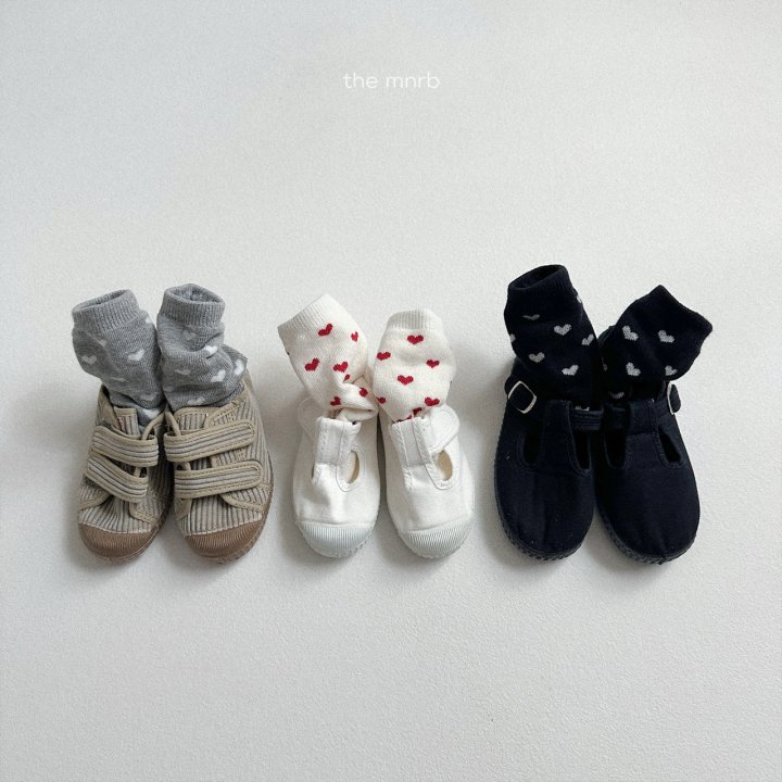 Mini Robe - Korean Baby Fashion - #babyootd - Heart Socks - 9