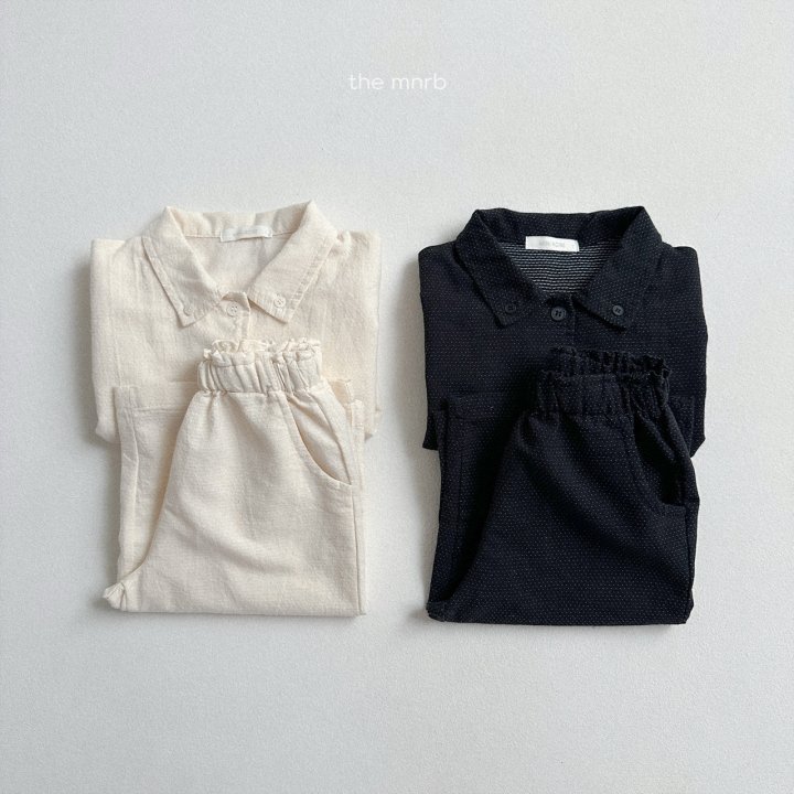 Mini Robe - Korean Baby Fashion - #babyootd - Salty Collar Shirt - 9