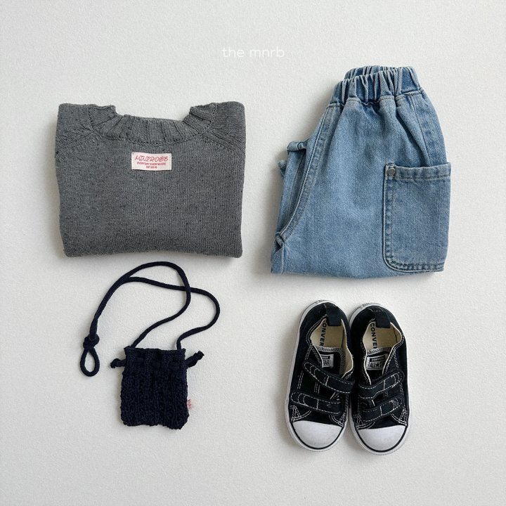 Mini Robe - Korean Baby Fashion - #babyootd - Side Denim Pants - 8