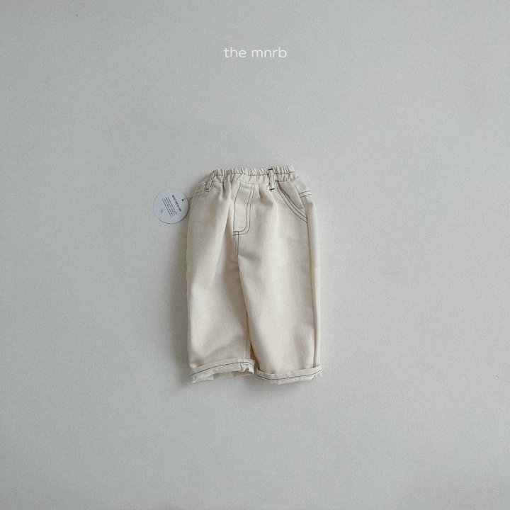 Mini Robe - Korean Baby Fashion - #babyootd - Round Non-fade Denim Pants - 6