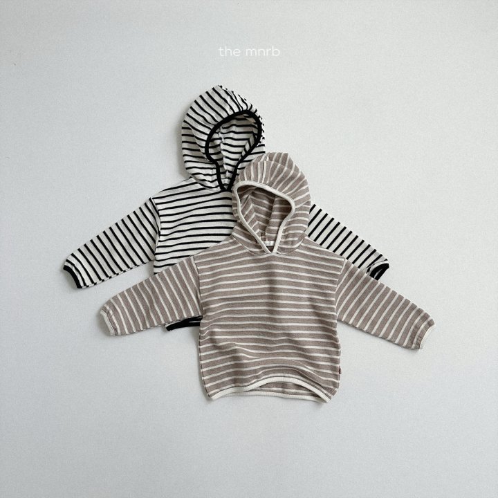 Mini Robe - Korean Baby Fashion - #babyoutfit - Joy Stripe Hoodie - 3