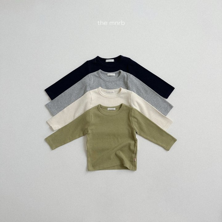 Mini Robe - Korean Baby Fashion - #babyoutfit - Eyelet Round Tee - 3