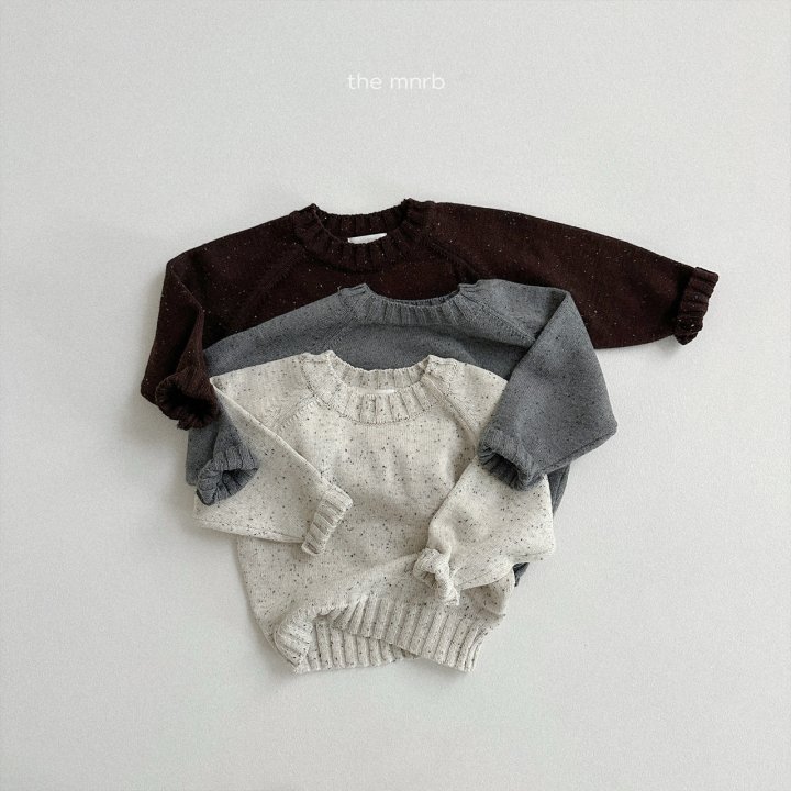 Mini Robe - Korean Baby Fashion - #babyoutfit - Cookies Cream Knit