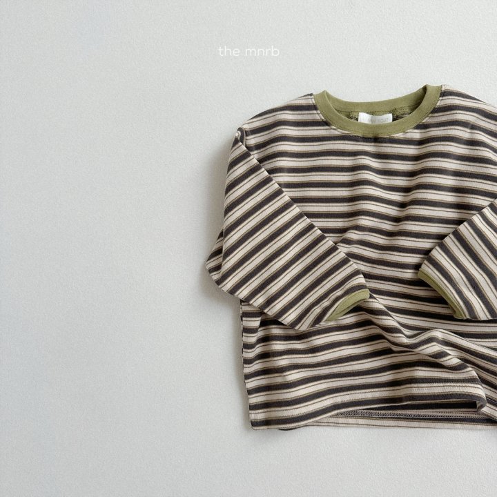 Mini Robe - Korean Baby Fashion - #babyoutfit - Olive Long Sleeve Tee - 10