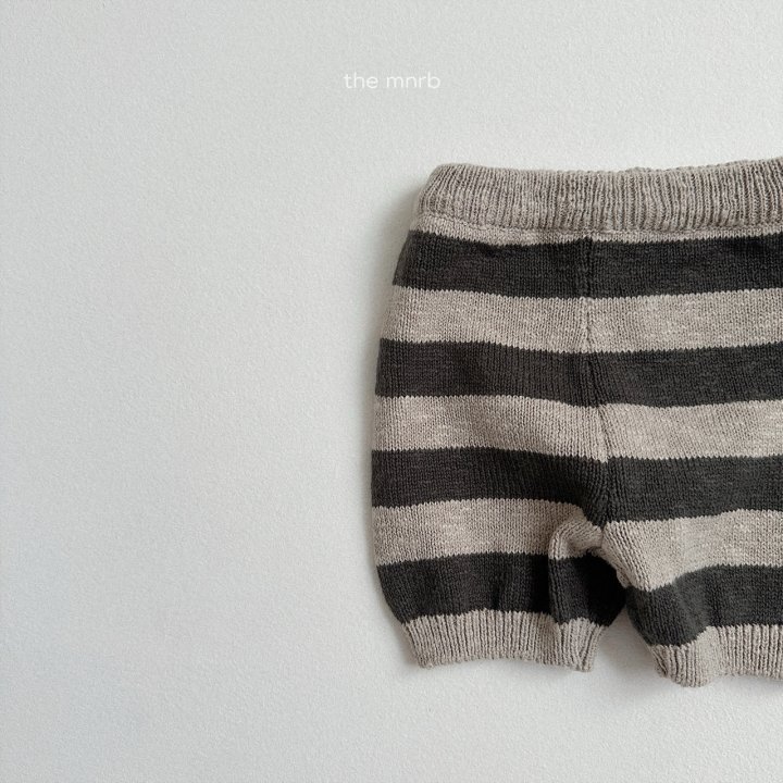 Mini Robe - Korean Baby Fashion - #babyoutfit - Striped Knit Pants - 8