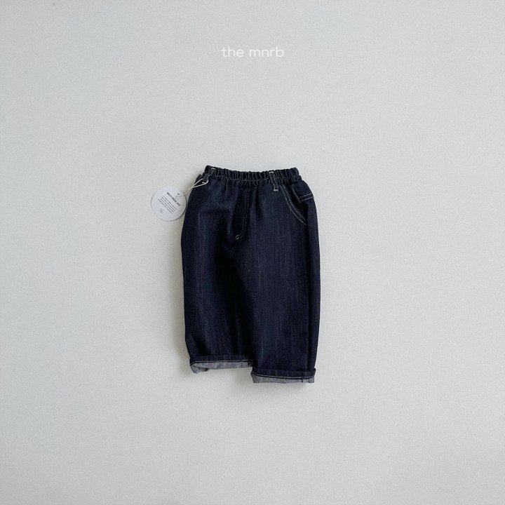 Mini Robe - Korean Baby Fashion - #babyoutfit - Round Non-fade Denim Pants - 8