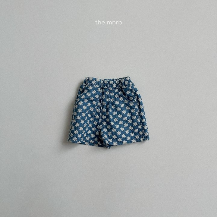 Mini Robe - Korean Baby Fashion - #babywear - Flower Denim Shorts - 5
