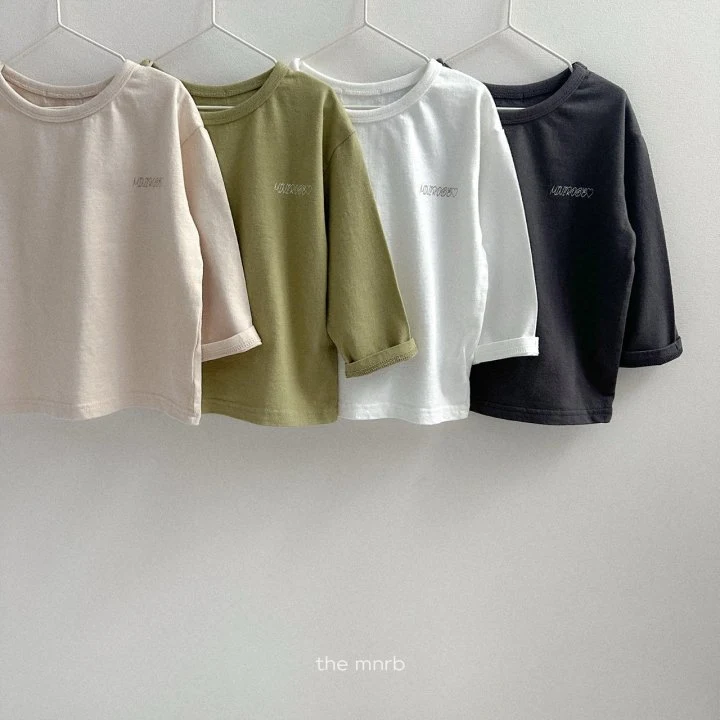 Mini Robe - Korean Baby Fashion - #onlinebabyboutique - Logo Round Tee - 5