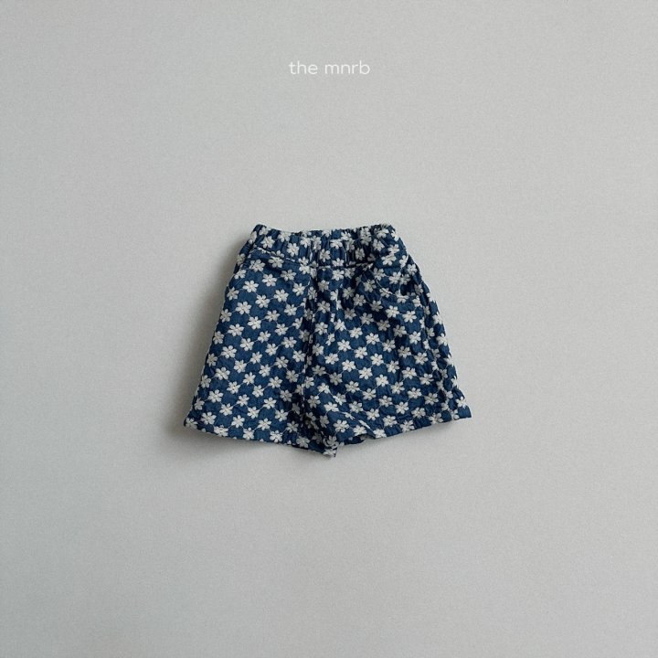 Mini Robe - Korean Baby Fashion - #onlinebabyboutique - Flower Denim Shorts - 6