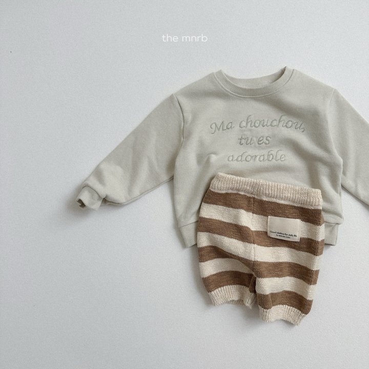 Mini Robe - Korean Baby Fashion - #onlinebabyboutique - Striped Knit Pants - 11