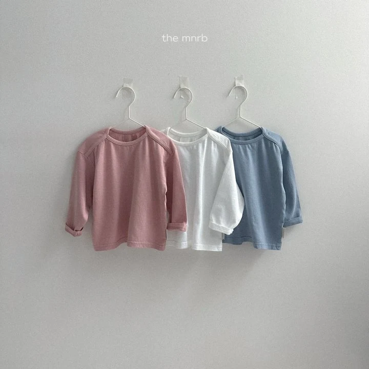 Mini Robe - Korean Baby Fashion - #onlinebabyshop - Line Washed Tee