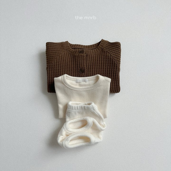 Mini Robe - Korean Baby Fashion - #onlinebabyshop - Butter Waffle Cardigan - 11