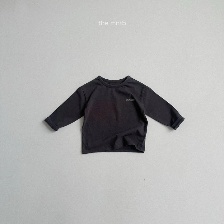 Mini Robe - Korean Baby Fashion - #smilingbaby - Logo Round Tee - 7