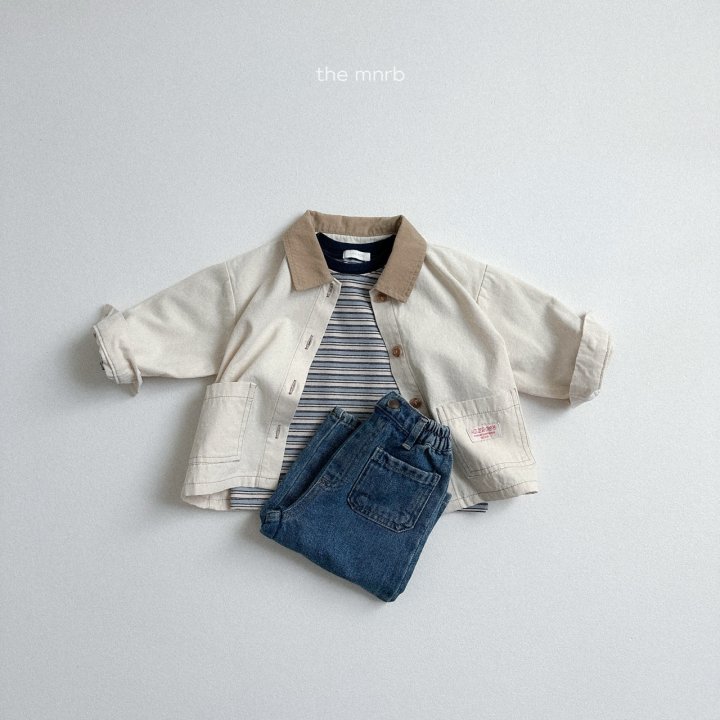 Mini Robe - Korean Baby Fashion - #smilingbaby - Color Block Work Jacket - 11