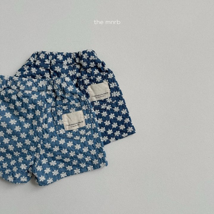 Mini Robe - Korean Baby Fashion - #smilingbaby - Flower Denim Shorts - 8
