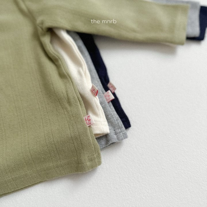 Mini Robe - Korean Baby Fashion - #smilingbaby - Eyelet Round Tee - 7