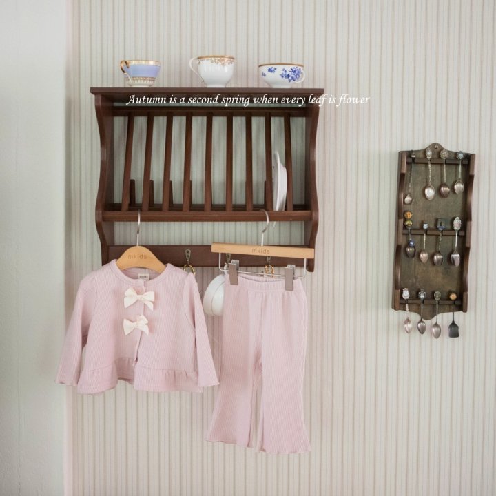 Mkids - Korean Baby Fashion - #babyboutique - Chou Cream Ribbon Set - 8