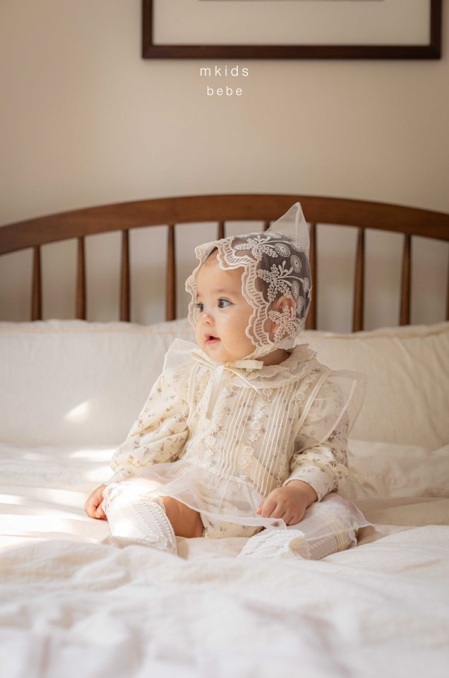 Mkids - Korean Baby Fashion - #babyboutique - Ella Lace Suit (Flower) - 2