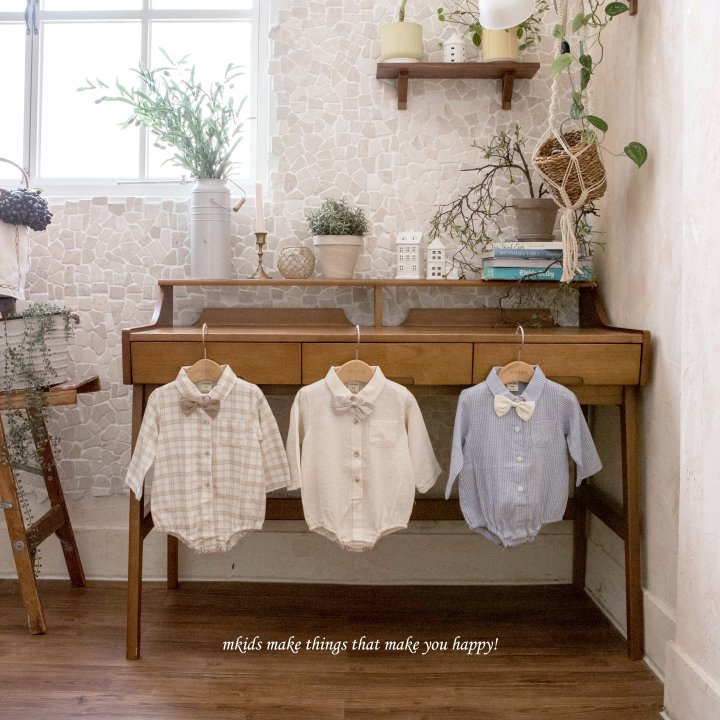 Mkids - Korean Baby Fashion - #babyboutique - Vest Tie Suit - 7