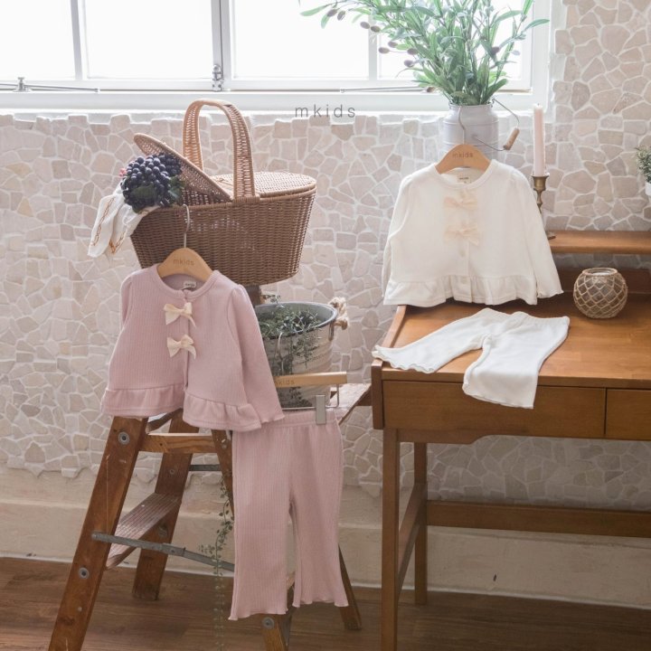 Mkids - Korean Baby Fashion - #babyboutiqueclothing - Chou Cream Ribbon Set - 9