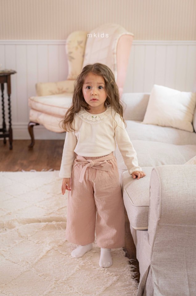 Mkids - Korean Baby Fashion - #babyboutiqueclothing - Bonnie Wide Pants - 2