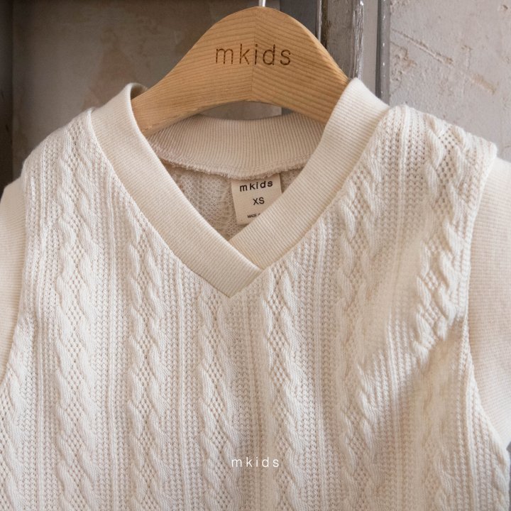 Mkids - Korean Baby Fashion - #babyboutiqueclothing - Tomi Knit Vest - 12