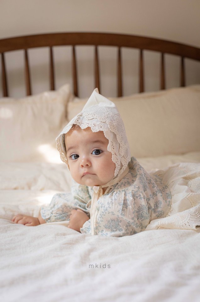 Mkids - Korean Baby Fashion - #babyboutiqueclothing - Cecile Lace Bonnet - 6