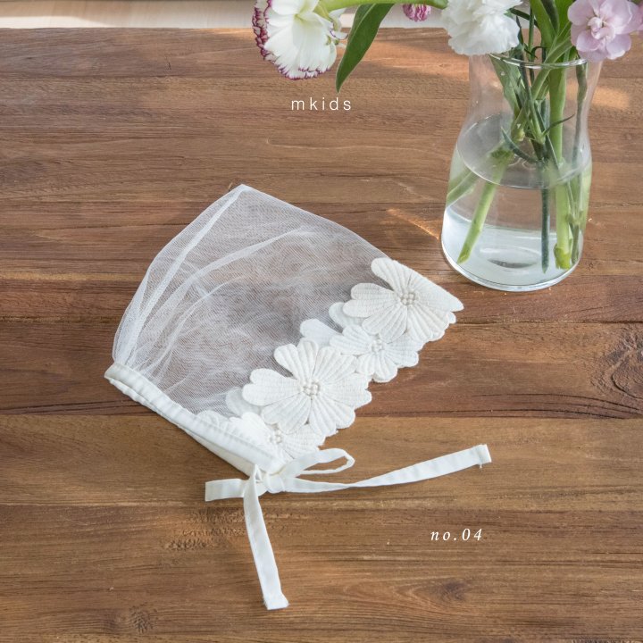 Mkids - Korean Baby Fashion - #babyboutiqueclothing - Chocolat Lace Bonnet - 5