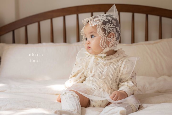 Mkids - Korean Baby Fashion - #babyclothing - Ella Lace Suit (Cream) - 3