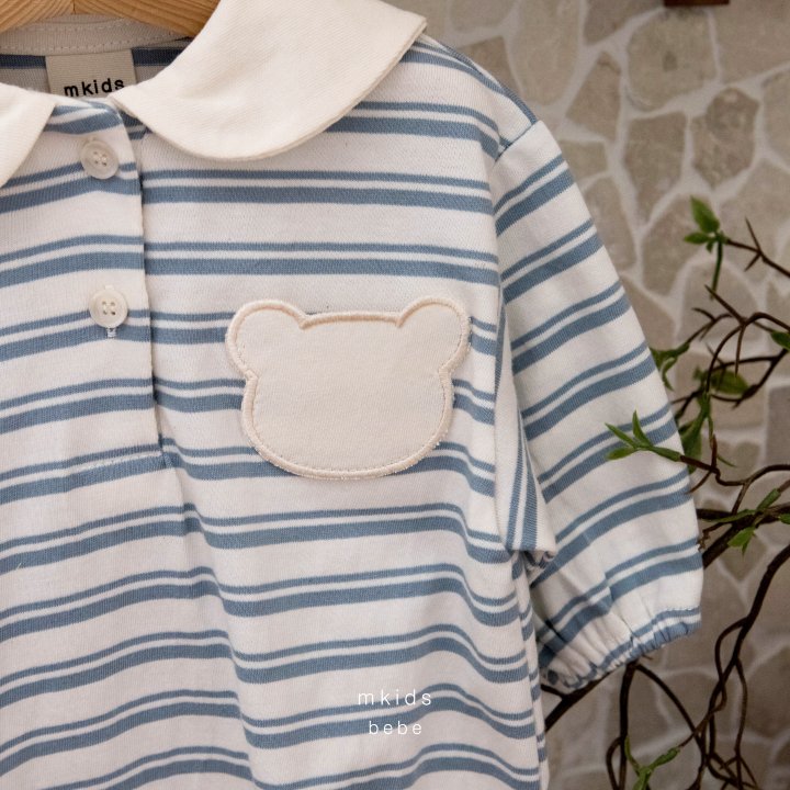 Mkids - Korean Baby Fashion - #babyclothing - Bear Stripe Suit - 11
