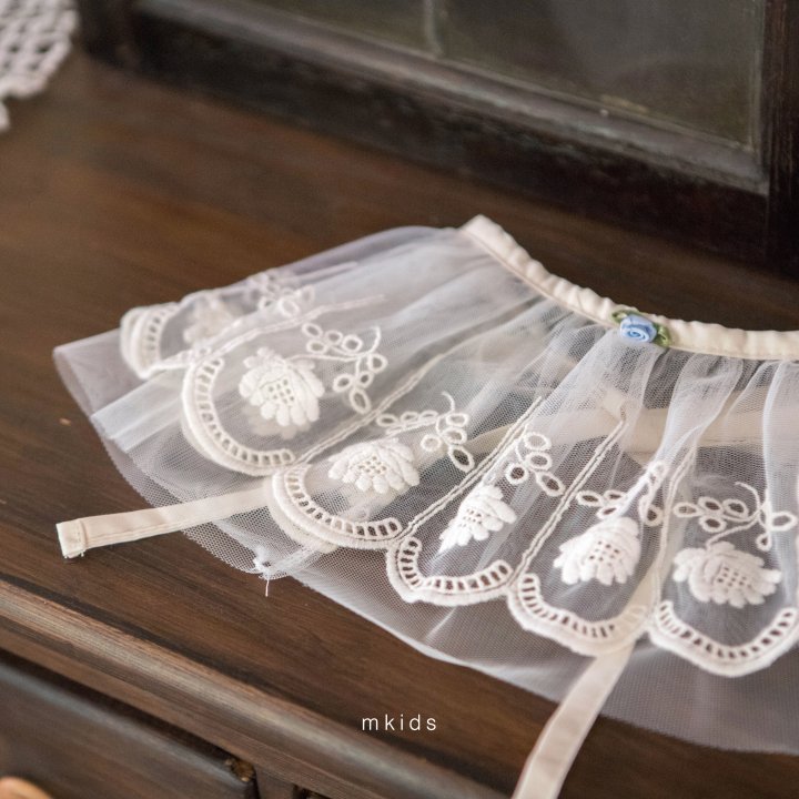 Mkids - Korean Baby Fashion - #babyclothing - Floral Mesh Apron - 3