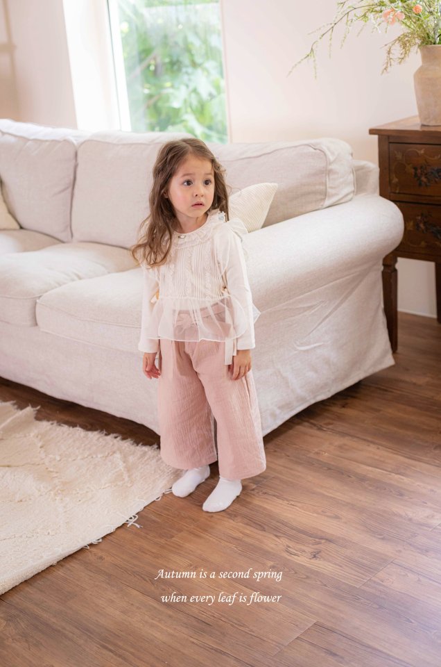 Mkids - Korean Baby Fashion - #babyclothing - Bonnie Wide Pants - 4