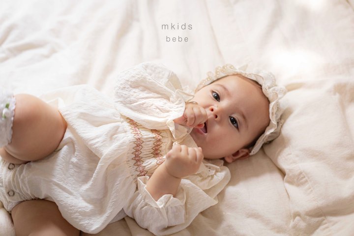 Mkids - Korean Baby Fashion - #babyfashion - Annika Smocking Suit (Cream) - 6