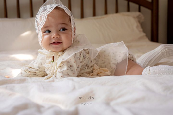 Mkids - Korean Baby Fashion - #babyfashion - Ella Lace Suit (Flower) - 5