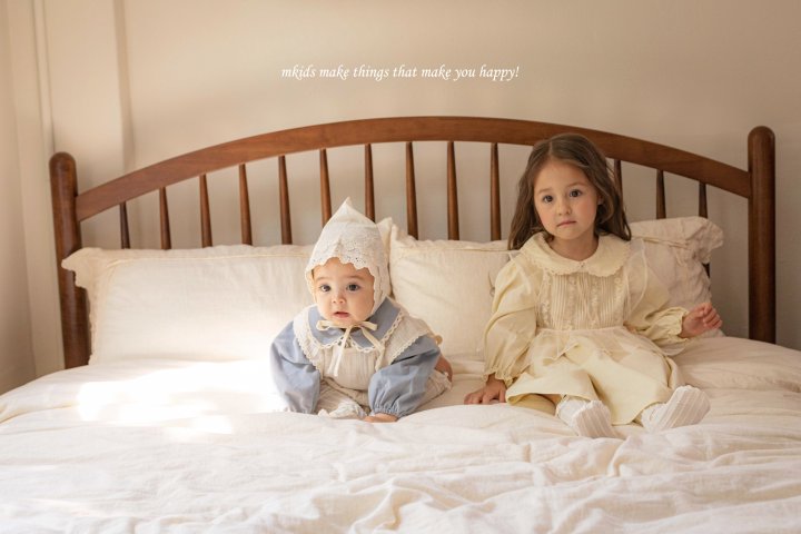 Mkids - Korean Baby Fashion - #babyfashion - Cecile Lace Bonnet - 8
