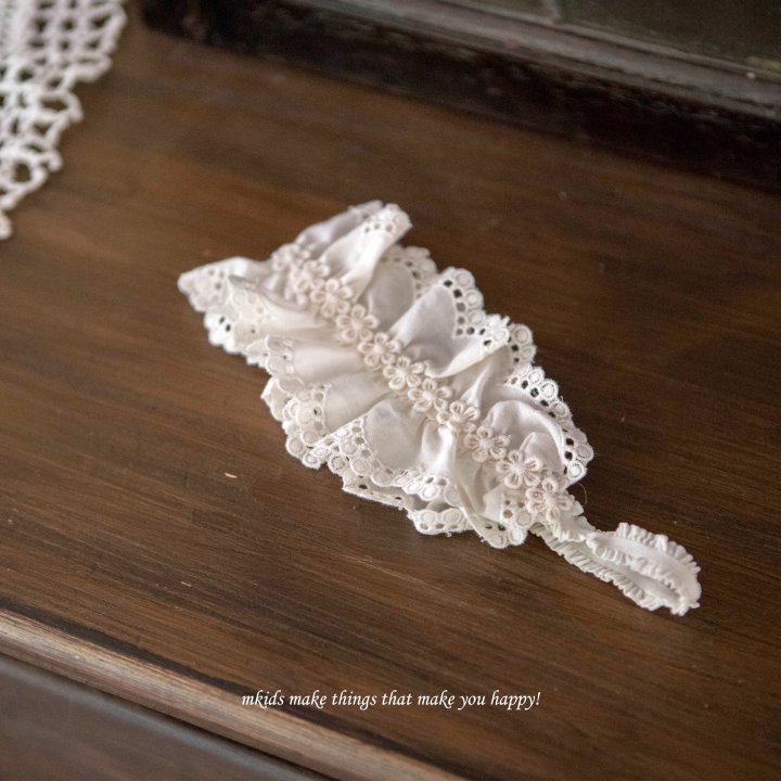 Mkids - Korean Baby Fashion - #babyfashion - Cecile Lace Hairband - 6