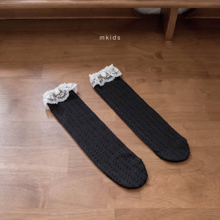 Mkids - Korean Baby Fashion - #babyfashion - Rose Lace Socks - 5