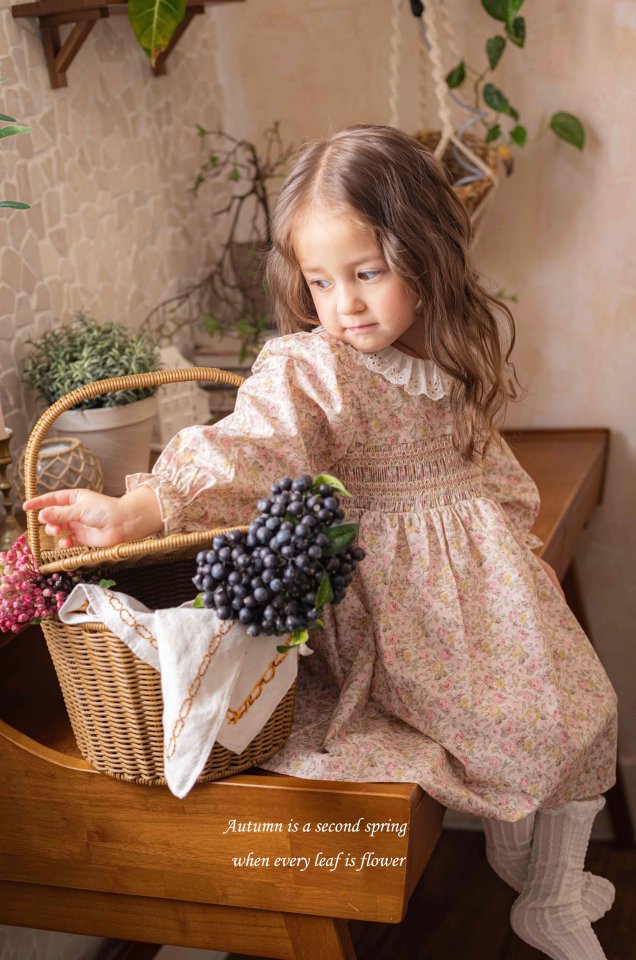 Mkids - Korean Baby Fashion - #babyfashion - Annika Smocking One-piece (Pink)
