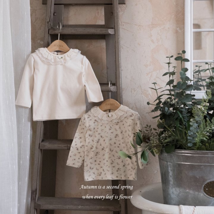 Mkids - Korean Baby Fashion - #babyfever - Ella Lace Tee (Flower) - 8