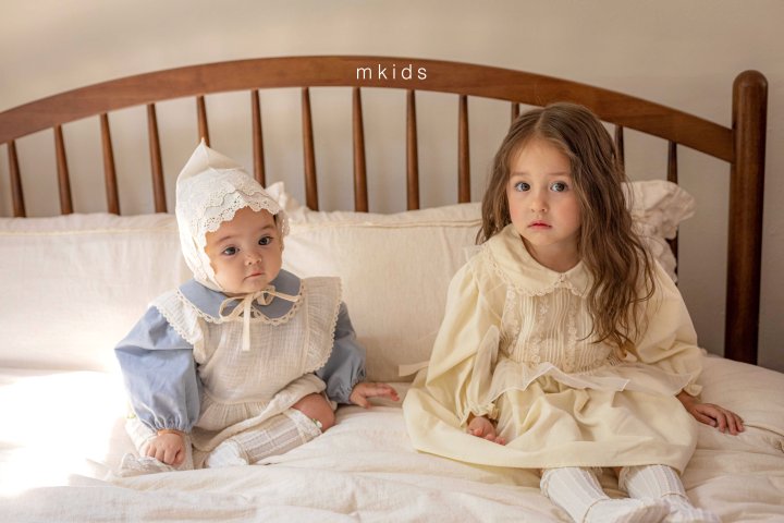 Mkids - Korean Baby Fashion - #babyfever - Cecile Lace Bonnet - 9