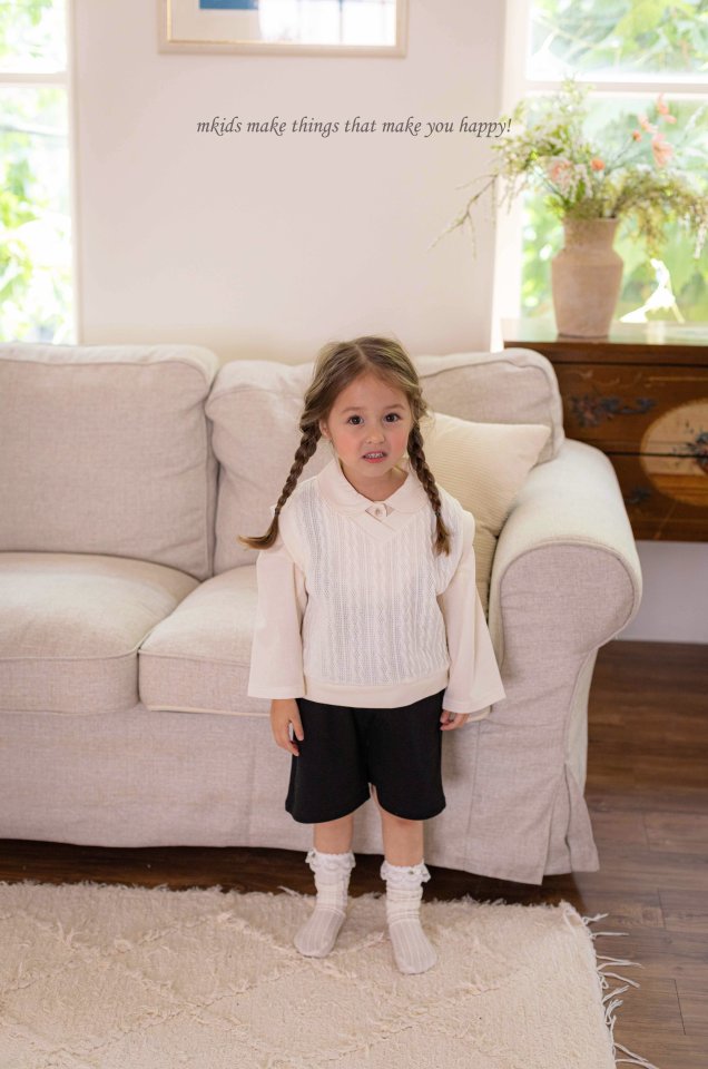 Mkids - Korean Baby Fashion - #babygirlfashion - Tomi Knit Vest