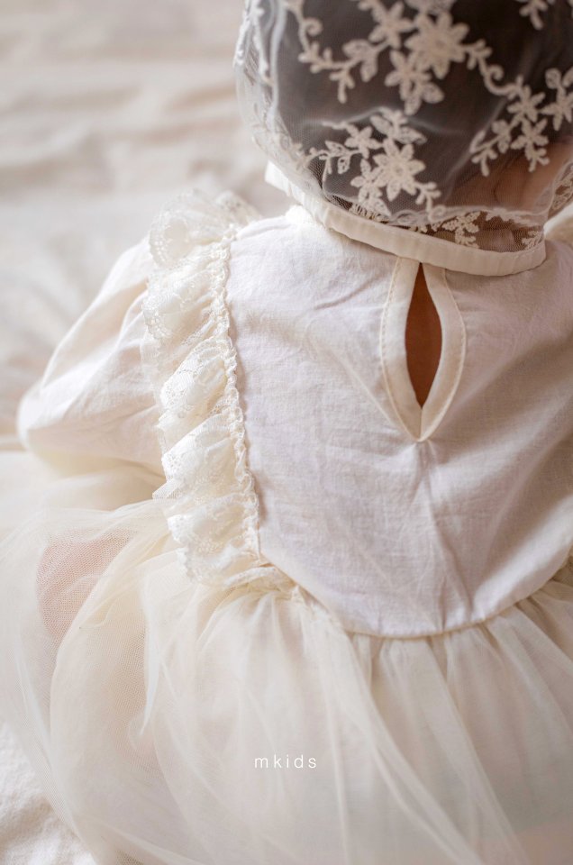 Mkids - Korean Baby Fashion - #babygirlfashion - Chocolat Lace Bonnet - 9