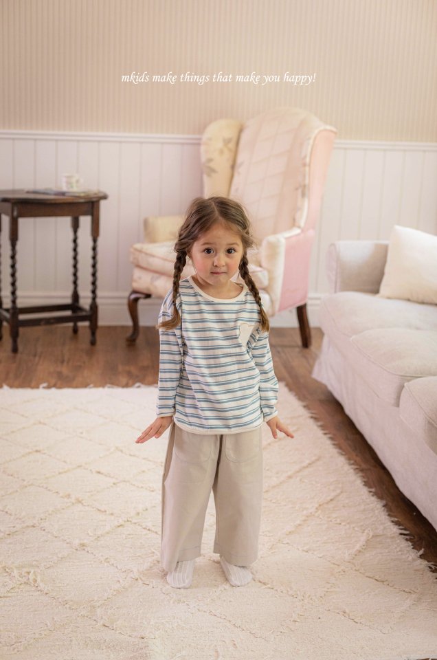 Mkids - Korean Baby Fashion - #babyoninstagram - Bear Stripe Tee