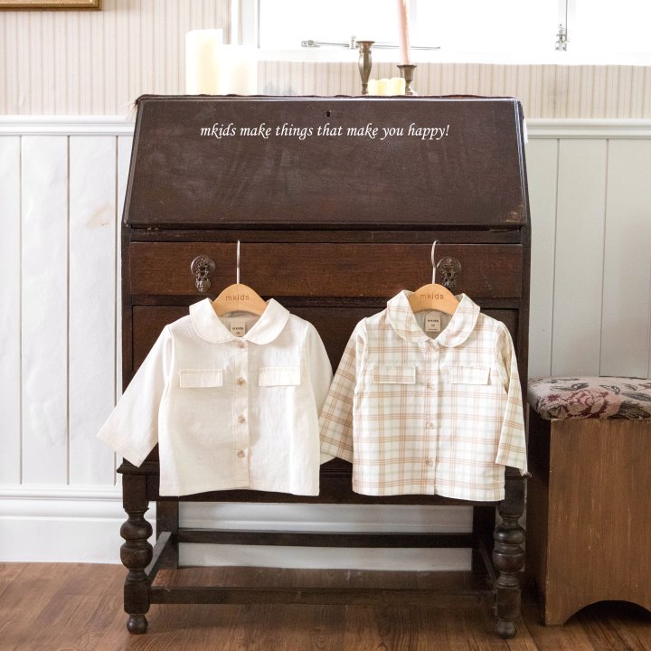 Mkids - Korean Baby Fashion - #babyoninstagram - Henry Shirt (Cream) - 10