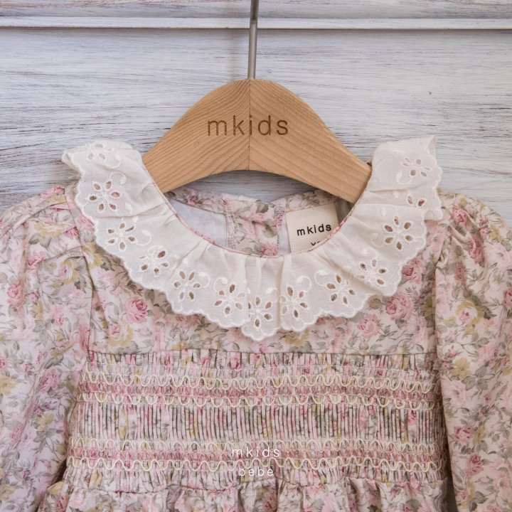 Mkids - Korean Baby Fashion - #babyoninstagram - Annika Smocking Suit (Pink) - 11