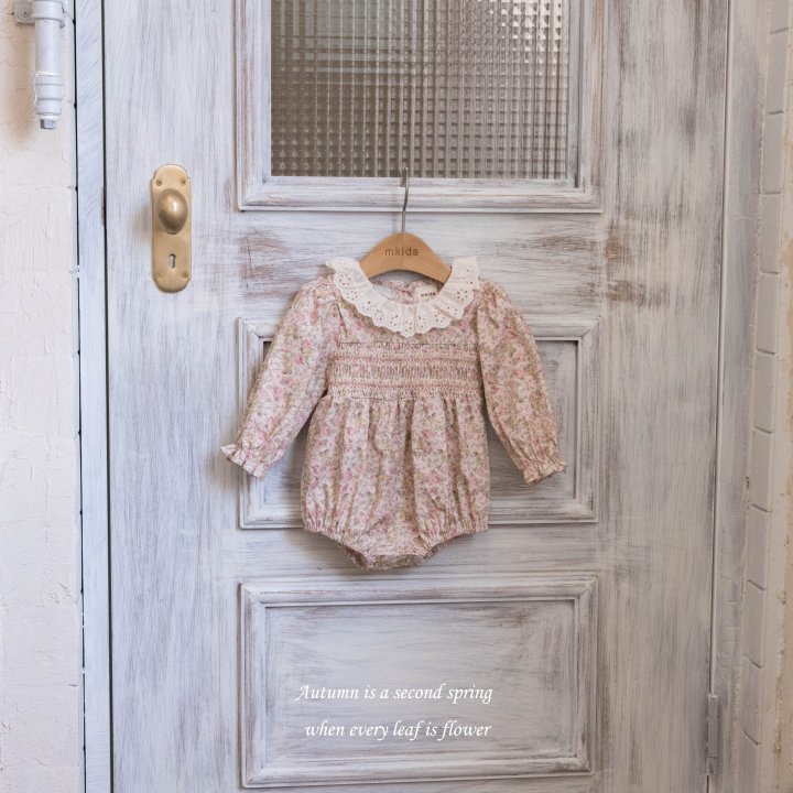 Mkids - Korean Baby Fashion - #babyoninstagram - Annika Smocking Suit (Cream) - 10