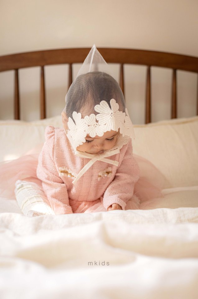 Mkids - Korean Baby Fashion - #babyoninstagram - Chocolat Lace Bonnet - 11