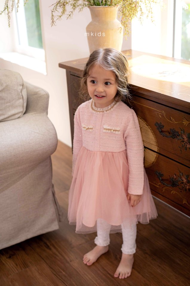 Mkids - Korean Baby Fashion - #babyoninstagram - Julie Tweed One-piece - 2