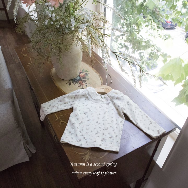 Mkids - Korean Baby Fashion - #babyootd - Ella Lace Tee (Cream) - 11