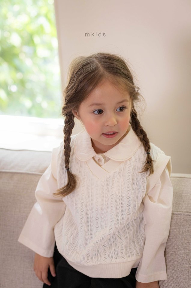 Mkids - Korean Baby Fashion - #babyoutfit - Tomi Knit Vest - 5